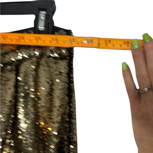 NWT *flawed Antonio Melani Geri Sequin Satin Flat Front Ankle Pant Size 6 - Picture 11 of 14